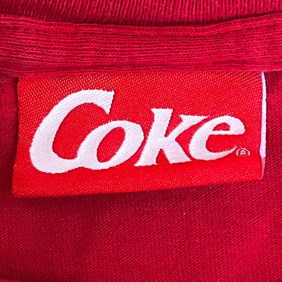 Vintage Coca-Cola Graphic T-Shirt Red Short‎ Sleeve Pre-Shrunk Cotton XL - Picture 4 of 8